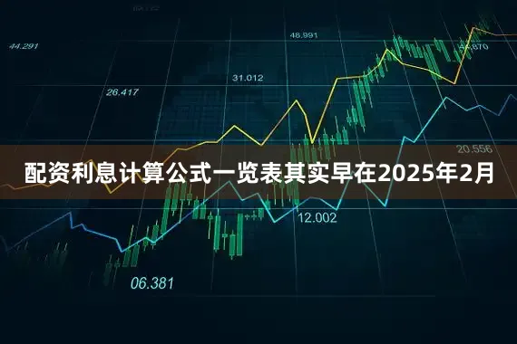 配资利息计算公式一览表其实早在2025年2月